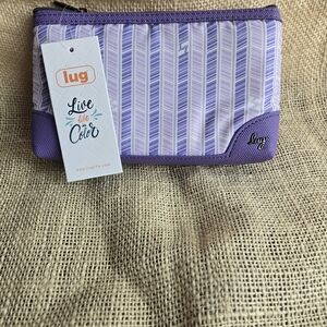 Lug Purple Striped Pouch